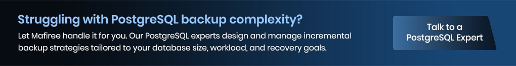 Struggling with postgresql backup complexity. We are here to help you.