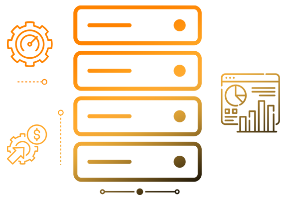 Mafiree graphic illustrating database performance optimization, scalability, and cost efficiency
