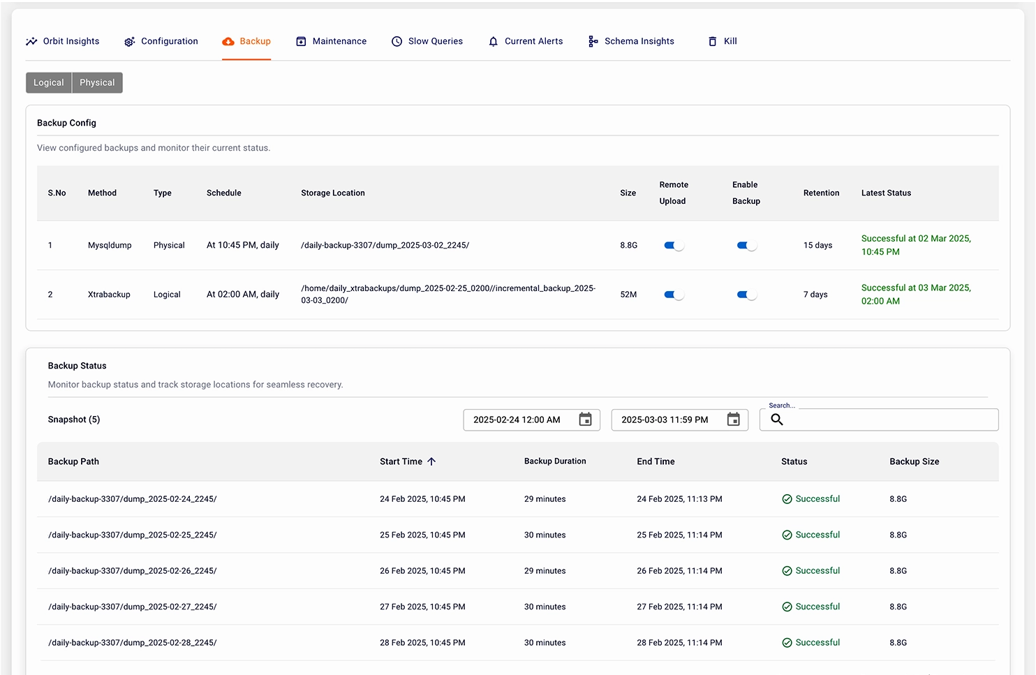 Database Management & Observability Tool | Orbit by Mafiree